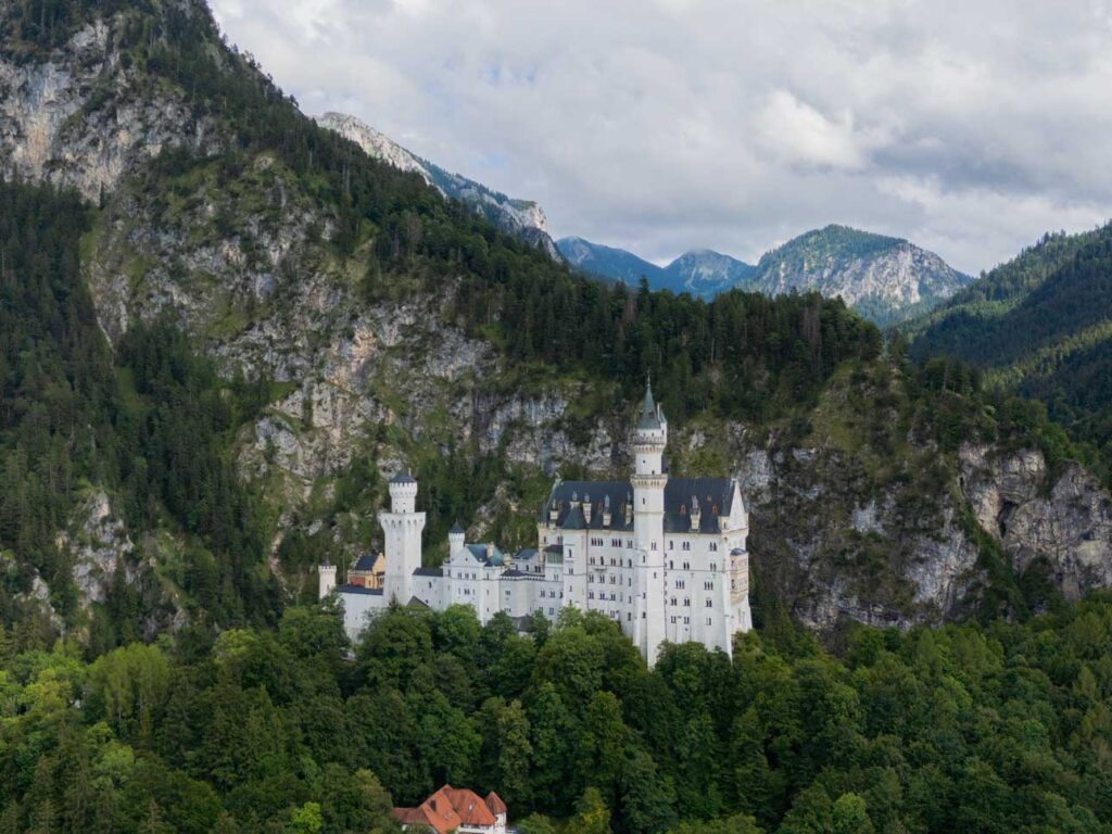 Neuschwanstein Schloss Drohneaufnahmen