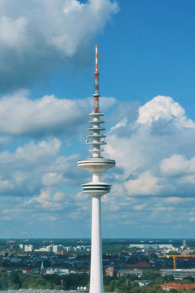 Drohnen Fotografie von Fernseheturm in Hamburg