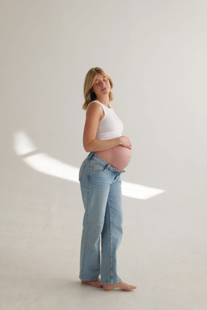 Babybauch Fotografie für eine Schwangere Frau